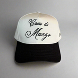 The Script Hat - Creme/Black