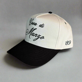 The Script Hat - Creme/Black