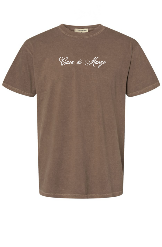 The Script Tee - Espresso